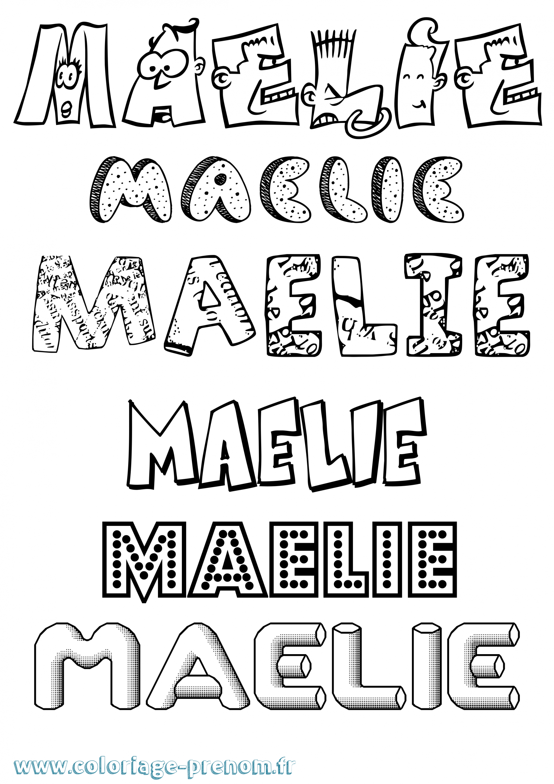 Coloriage Du Prénom Maelie : À Imprimer Ou Télécharger Facilement intérieur Coloriage Avec Prenom