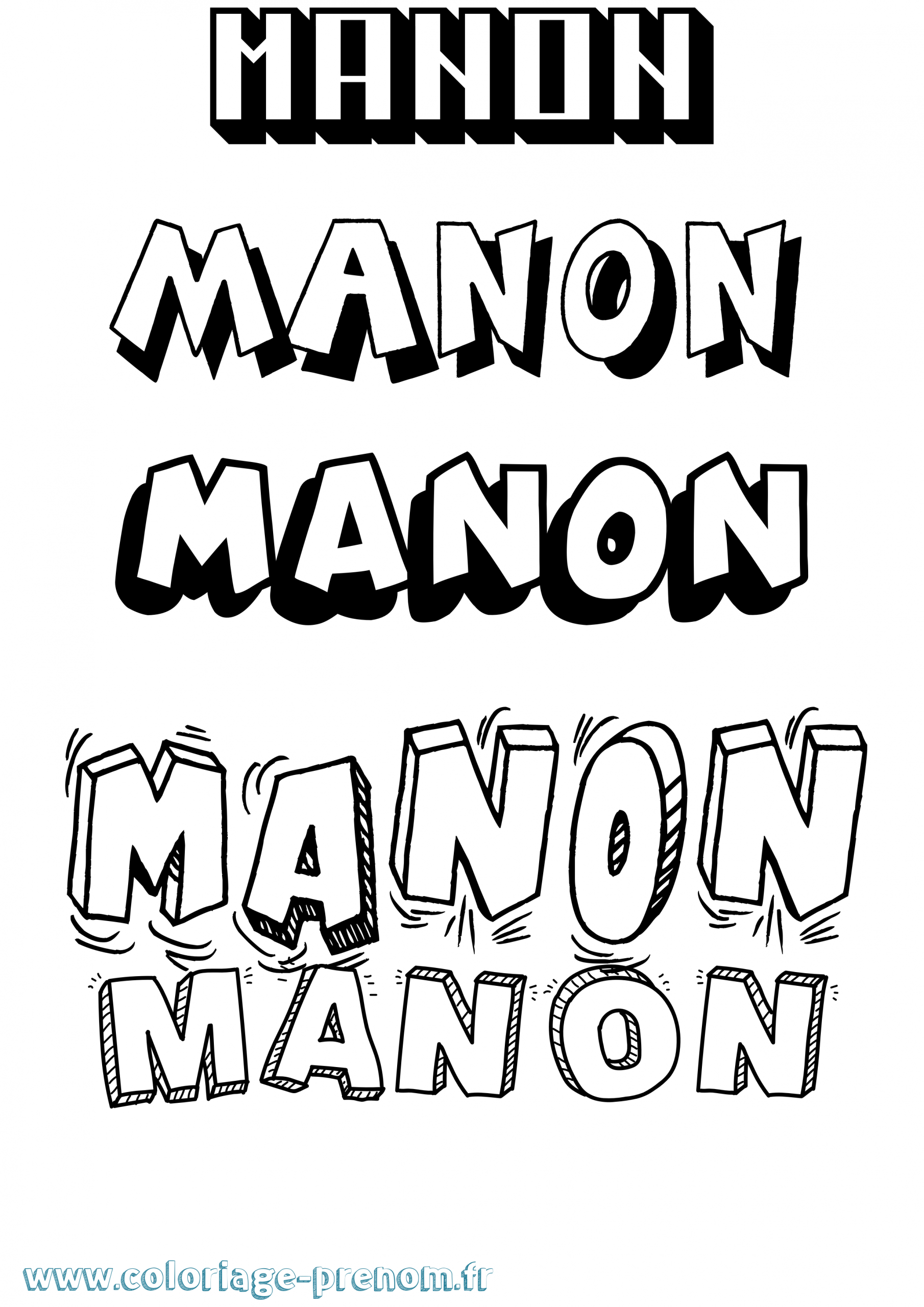 Coloriage Du Prénom Manon : À Imprimer Ou Télécharger Facilement encequiconcerne Coloriage Prénom À Imprimer 