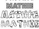 Coloriage Du Prénom Mathie : À Imprimer Ou Télécharger Facilement pour Prenom Garcon Mathis