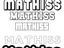 Coloriage Du Prénom Mathiss : À Imprimer Ou Télécharger Facilement intérieur Prenom Garcon Mathis