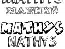 Coloriage Du Prénom Mathys : À Imprimer Ou Télécharger Facilement concernant Prenom Garcon Mathis