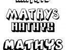 Coloriage Du Prénom Mathys : À Imprimer Ou Télécharger Facilement tout Prenom Garcon Mathis