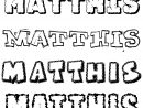 Coloriage Du Prénom Matthis : À Imprimer Ou Télécharger Facilement pour Prenom Garcon Mathis