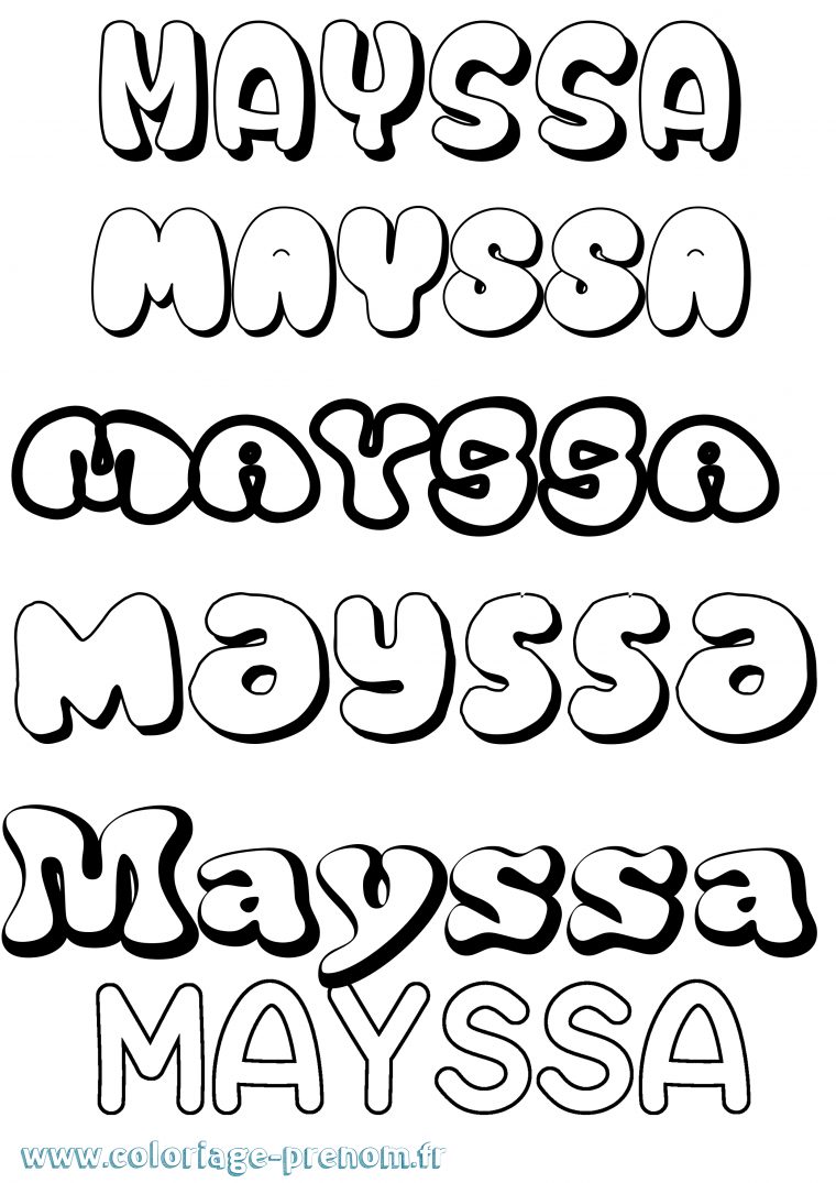 Coloriage Du Prénom Mayssa : À Imprimer Ou Télécharger Facilement destiné Coloriage A Imprimer De Prénom