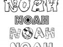 Coloriage Du Prénom Noah : À Imprimer Ou Télécharger Facilement concernant Prénom À Colorier