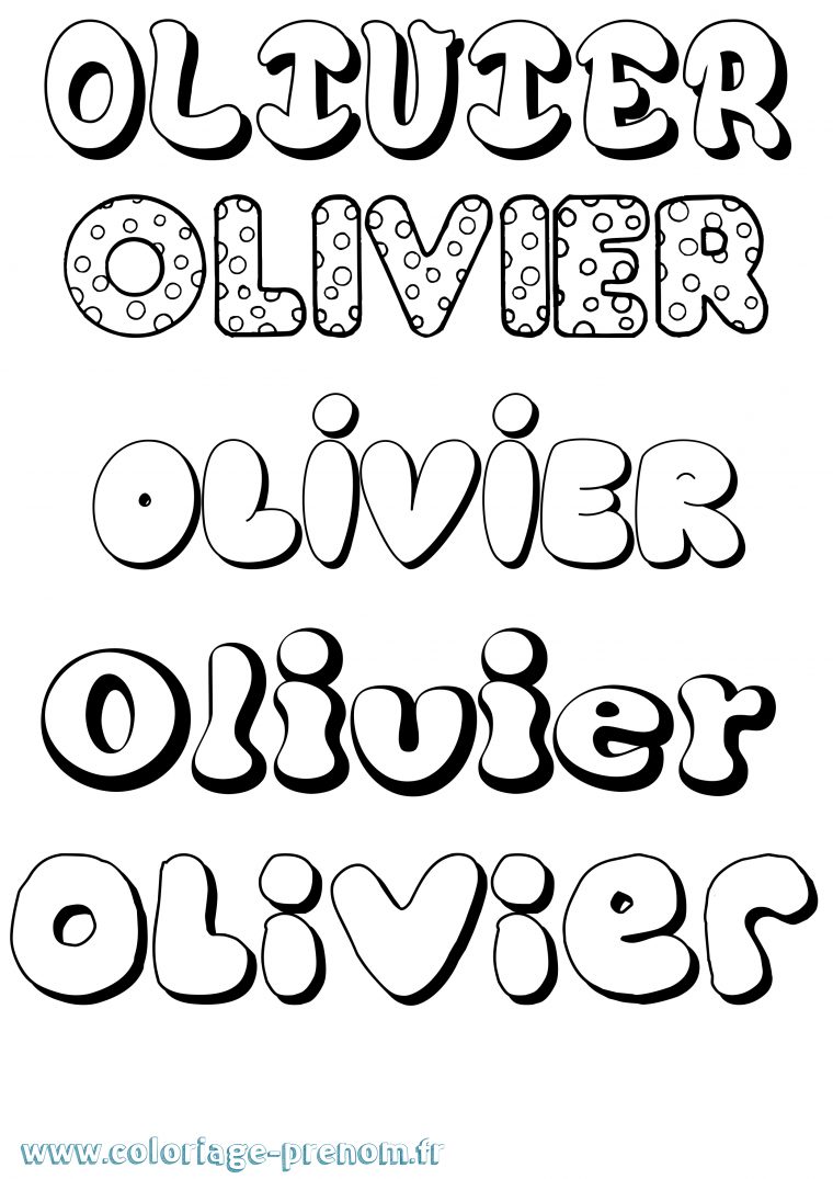 Coloriage Du Prénom Olivier : À Imprimer Ou Télécharger Facilement serapportantà Dessin Prenom