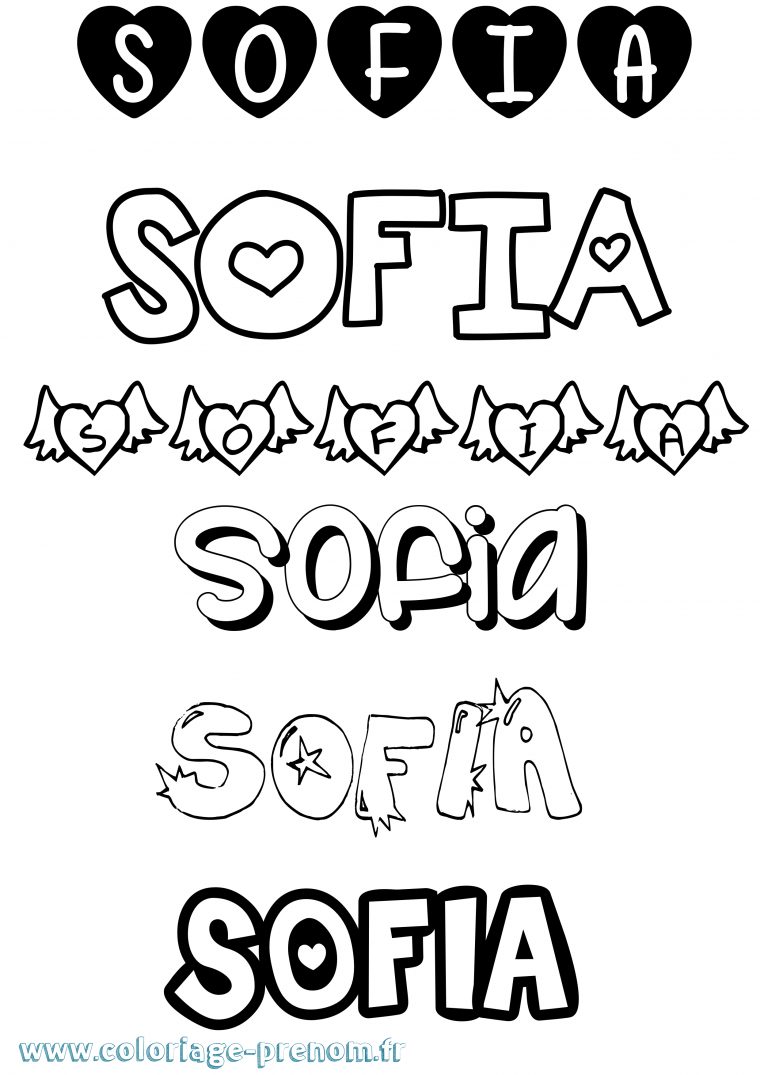 Coloriage Du Prénom Sofia : À Imprimer Ou Télécharger Facilement serapportantà Coloriage Avec Prenom