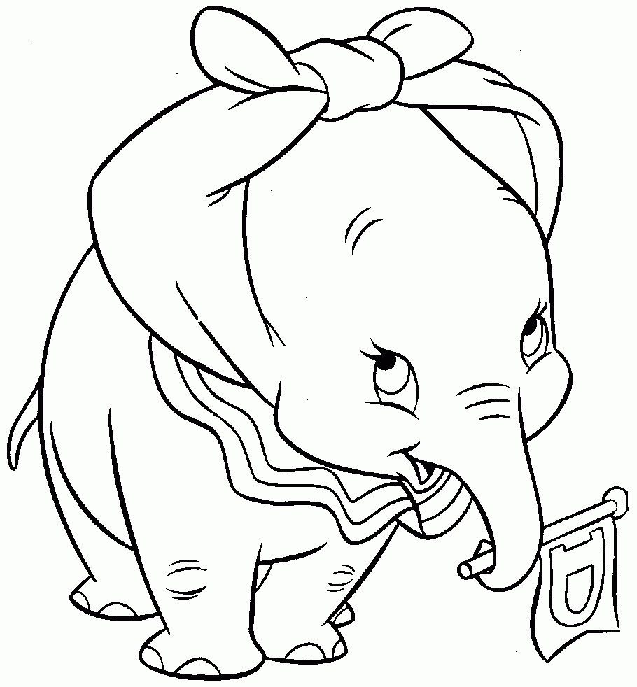 Coloriage Dumbo L&amp;#039;Éléphant À Imprimer concernant Éléphant À Colorier 