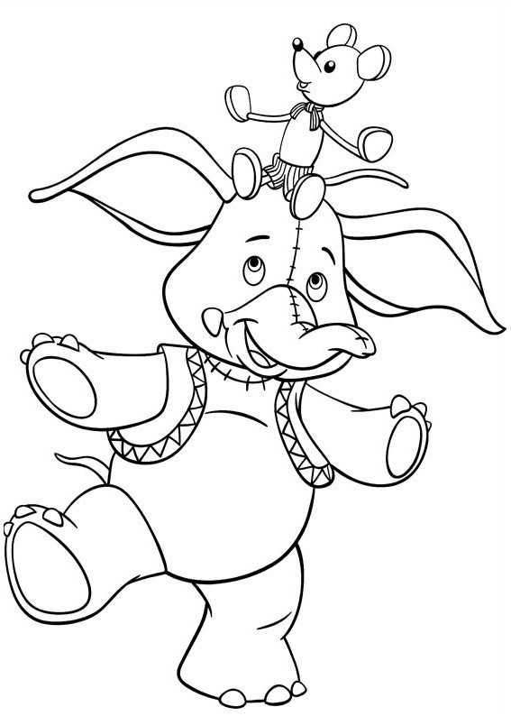 Coloriage Dumbo Simple Dessin Gratuit À Imprimer tout Image A Colorier