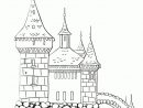 Coloriage D'Un Château Du Moyen Âge Simple Et Facile À Colorier concernant Coloriage À Imprimer Chateau De Princesse