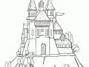 Coloriage D'Un Château Du Moyen Âge Tout En Hauteur encequiconcerne Coloriage À Imprimer Chateau De Princesse