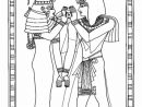Coloriage Egyptien Sur Papyrus Dessin Gratuit À Imprimer avec Coloriage Pharaon