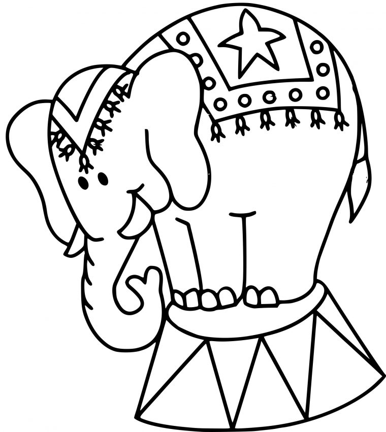 Coloriage Elephant Cirque À Imprimer Sur Coloriages serapportantà Dessin Cirque