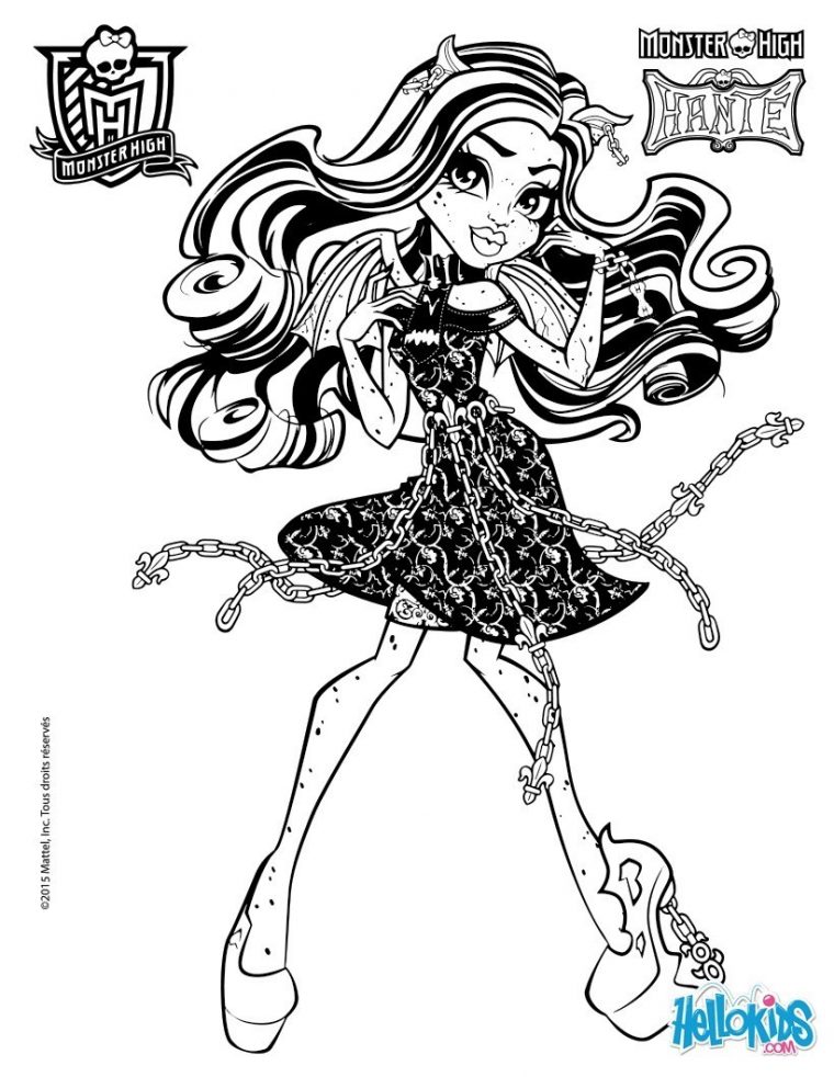 Coloriage En Ligne Monster High – Burnhamu3A intérieur Coloriage Monster Hight