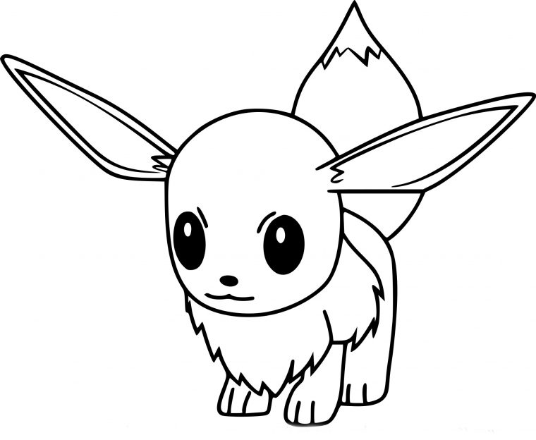 Coloriage Evoli Pokemon Go À Imprimer dedans Dessin Facile A Colorier