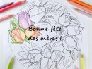 Coloriage Fête Des Mères À Imprimer - 20 Pages De Fleurs Gratuites dedans Coloriage Fete Des Meres