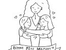 Coloriage Fete Des Meres, Maman De 2 Filles - Occuper Les Enfants dedans Maman Dessin