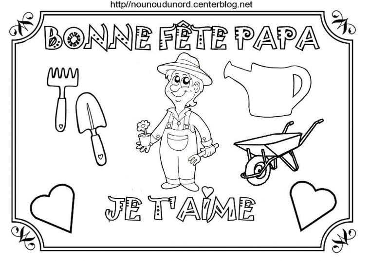 Coloriage Fete Des Peres Poemes Gif encequiconcerne Dessin Fete Des Pere