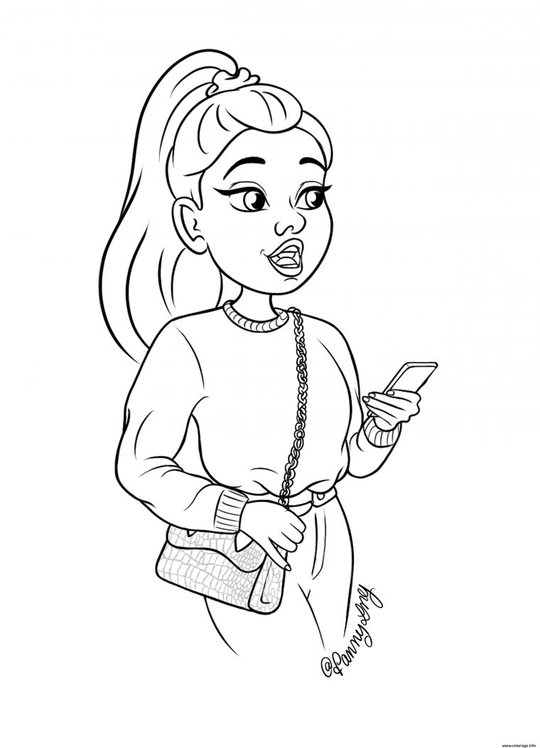 Coloriage Fille Ado Swag Cool Mode Dessin Fille Ado À Imprimer pour Dessin Pour Les Filles