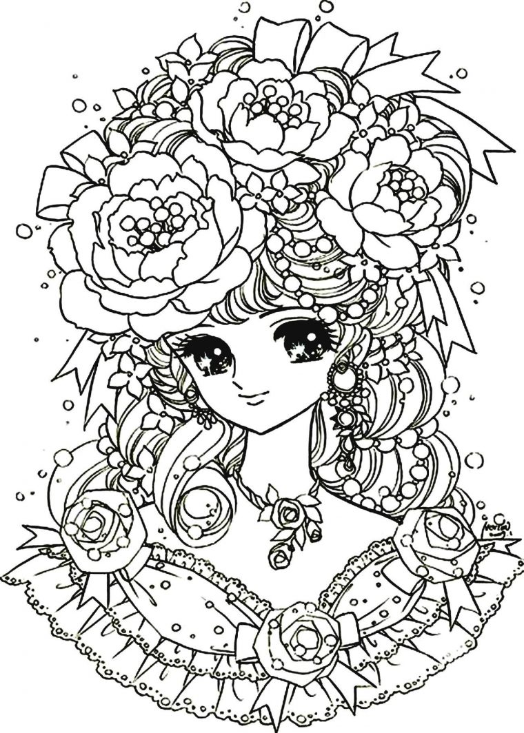 Coloriage Fille Manga Difficile À Imprimer encequiconcerne Coloriage De Fille A Imprimer Gratuit