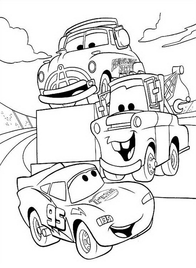 Coloriage Flash Mcqueen Et Martin - Dessin Et Coloriage serapportantà Coloriage Cars Flash Mcqueen 