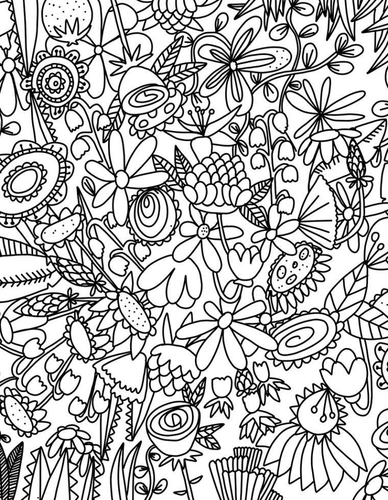 Coloriage Fleur : Découvrez Notre Joli Coloriage De Fleurs À Imprimer serapportantà Coloriage De Fleurs