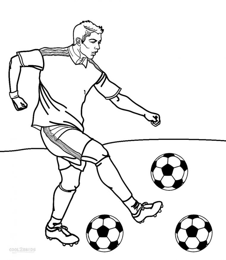 Coloriage Foot – Coloriage Footballeur À Imprimer Gratuit encequiconcerne Dessin Foot