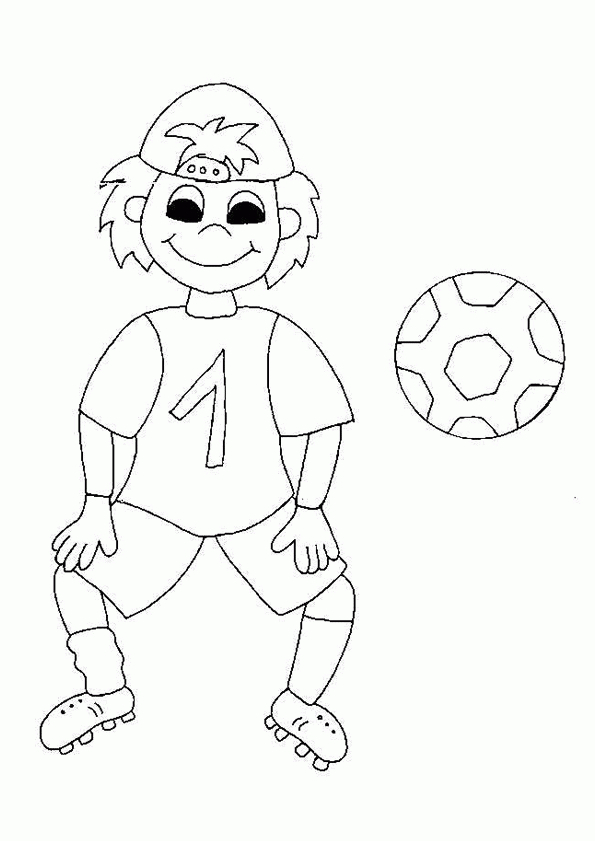 Coloriage Foot Sur Hugolescargot encequiconcerne Coloriage À Imprimer De Foot 