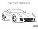Coloriage Formule 1 Ferrari 599Xx Voiture De Course Dessin Formule 1 À pour Coloriage En Ligne Voiture