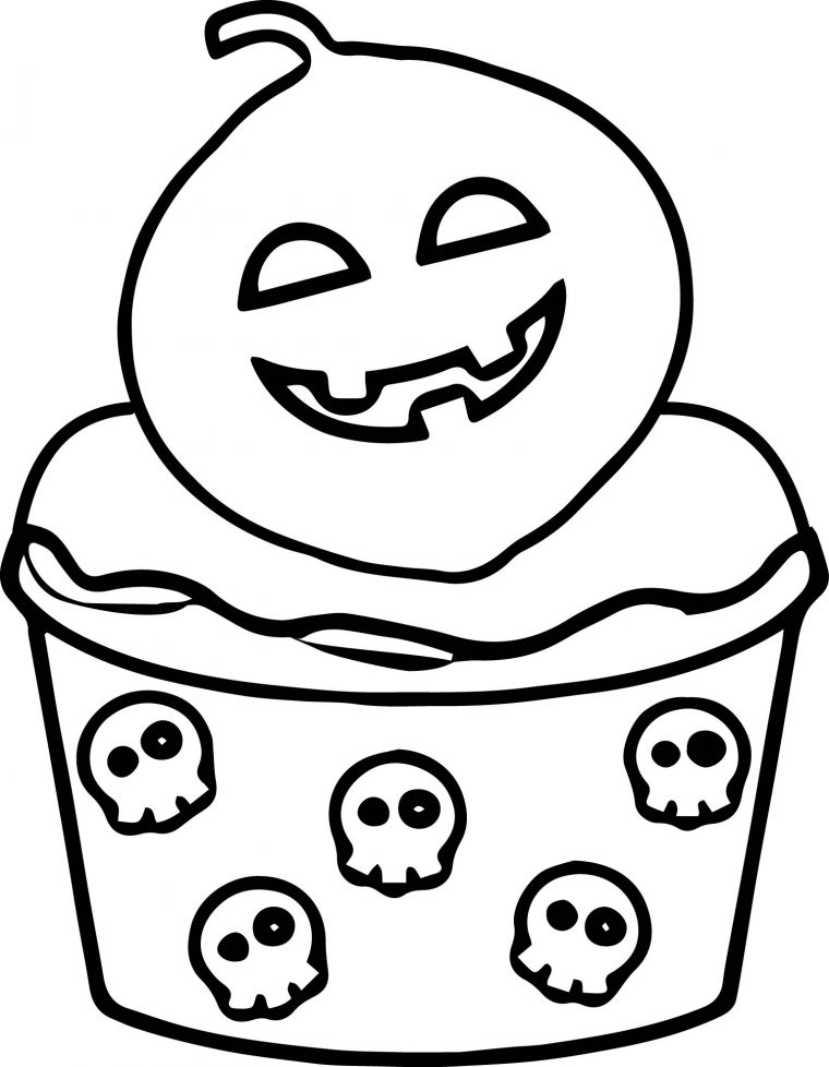 Coloriage Gateau Halloween À Imprimer avec Coloriage Halloween Gratuit