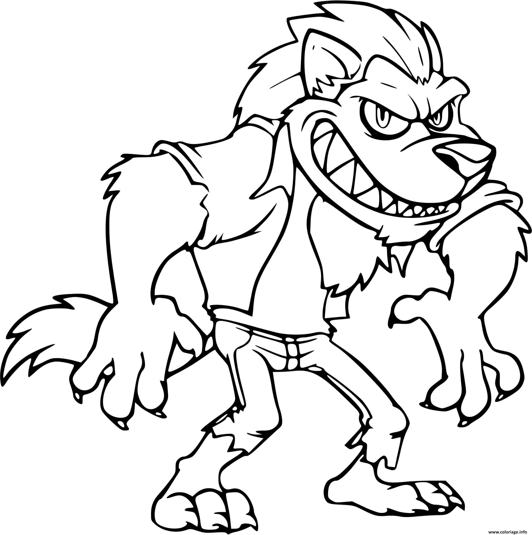 Coloriage Grand Mechant Loup Avec Les Dents Dessin Loup À Imprimer pour Coloriage Magique Loup 