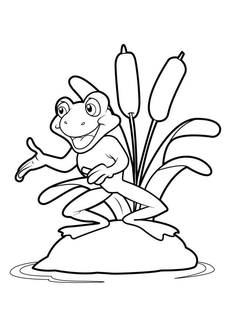 Coloriage Grenouille 19 – Coloriage Grenouilles – Coloriages Animaux intérieur Grenouille Coloriage