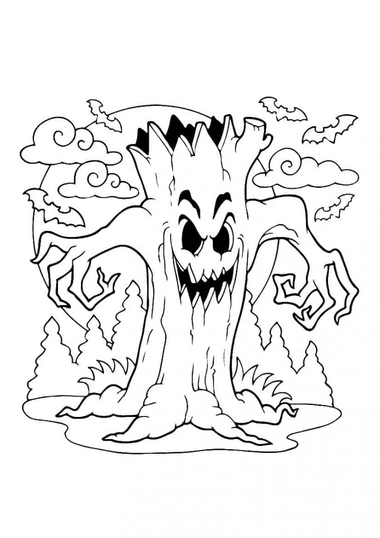 Coloriage Halloween  15 Images À Imprimer Gratuitement intérieur Dessin Pour Halloween