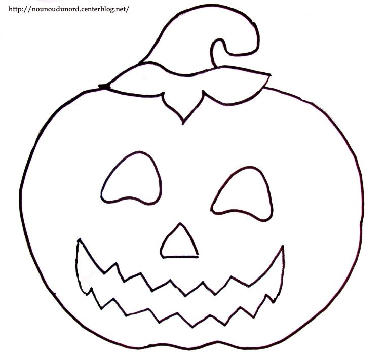 Coloriage Halloween A Imprimer à Citrouille Halloween Coloriage