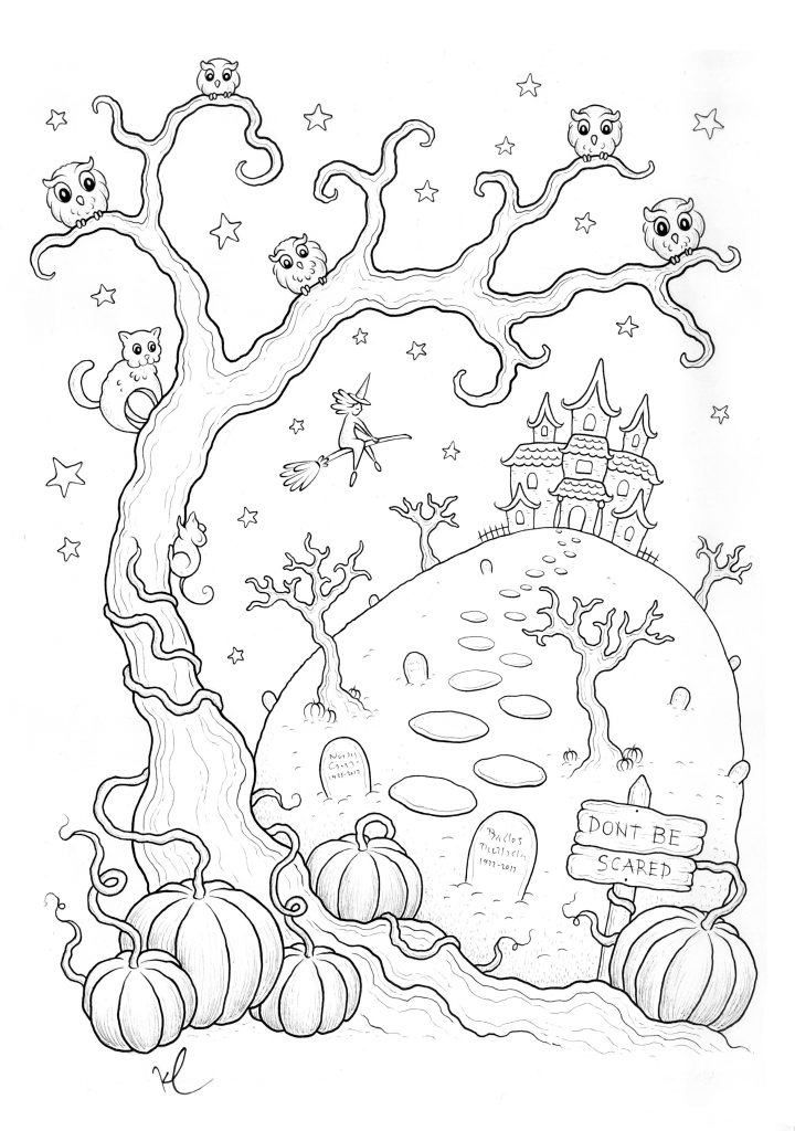 Coloriage Halloween A Imprimer Qui Fait Peur Par Konstantinos dedans Coloriage Halloween A Imprimer Qui Fait Peur 