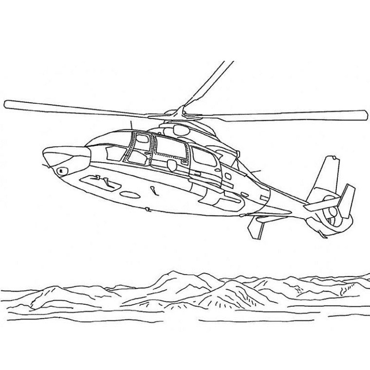 Coloriage Helicoptère #136049 (Transport) - Album De Coloriages pour Helicoptere Dessin