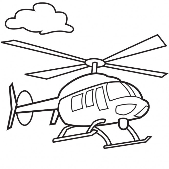 Coloriage Helicoptere Gratuit À Imprimer encequiconcerne Helicoptere Dessin