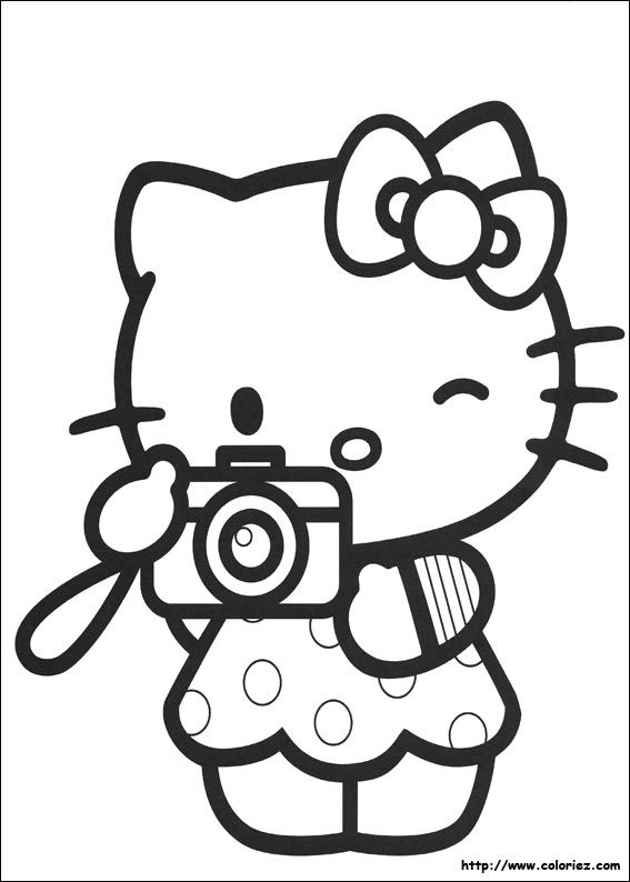 Coloriage Hello Kitty À Colorier – Dessin À Imprimer  Libri Da pour Dessin De Hello Kitty En Couleur