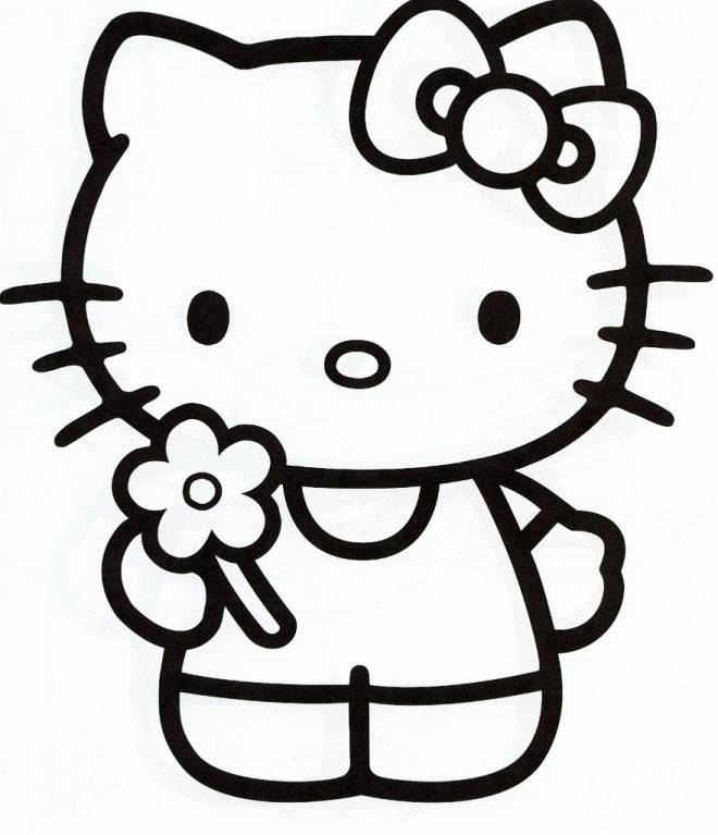 Coloriage Hello Kitty À Colorier Dessin Gratuit À Imprimer concernant Dessin De Hello Kitty En Couleur 