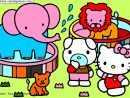 Coloriage Hello Kitty Au Zoo - Sans Dépasser tout Hello Kitty Sirène