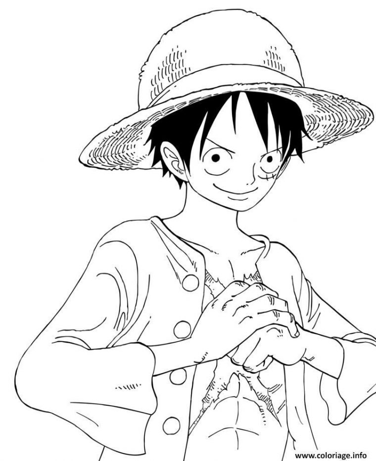 Coloriage Imprimer One Piece Luffy – Coloriage Imprimer dedans Coloriages One Piece