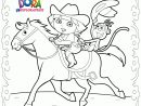 Coloriage + Jeu Gratuit Cheval Dora L'Exploratrice Et Son Poney - Le intérieur Jeux De Dora Coloriage Gratuit
