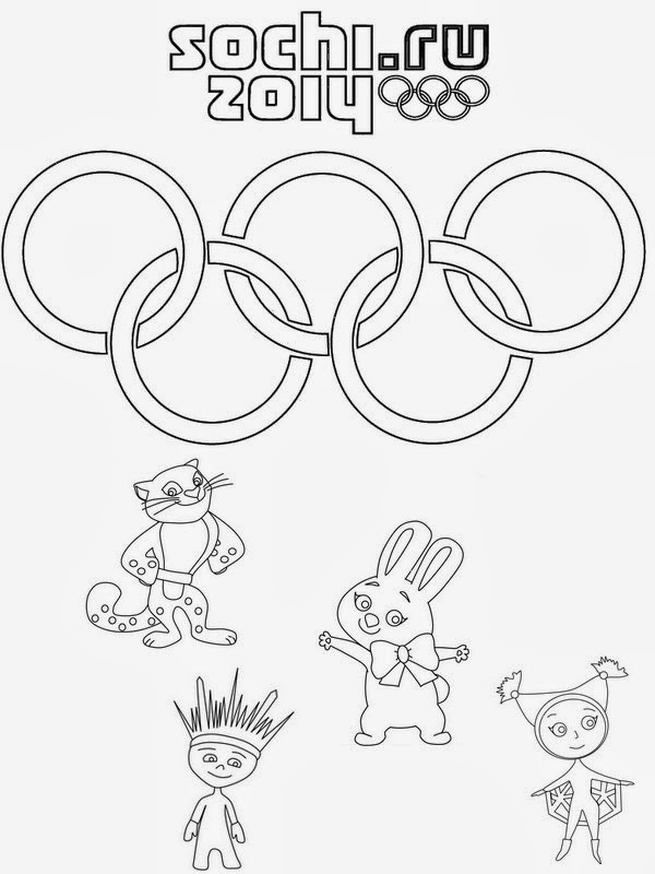 Coloriage Jeux Olympiques Sochi Dessin Gratuit À Imprimer à Jeux À Colorier 