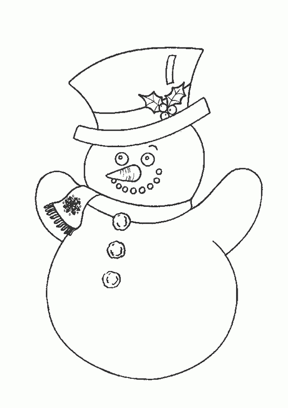 Coloriage Joie Bonhomme Noel Sur Hugolescargot dedans Modele Dessin Noel 