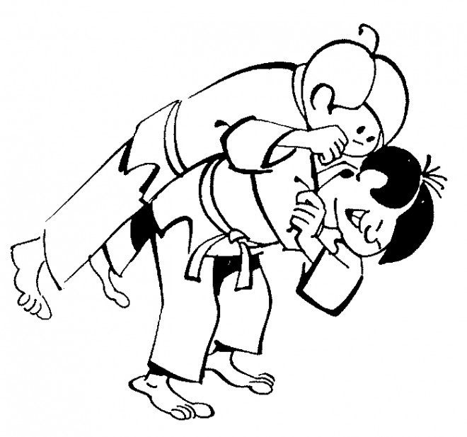 Coloriage Judo Ippon Pour Enfant Dessin Gratuit À Imprimer avec Faire Du Coloriage 