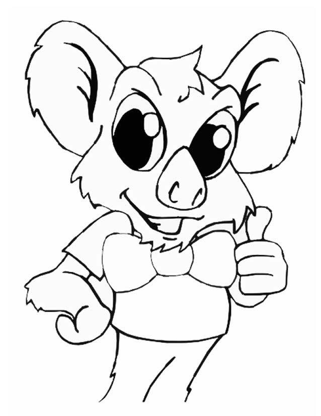 Coloriage Koala À Imprimer Gratuitement  African, Mario Characters pour Coloriage De Koala 