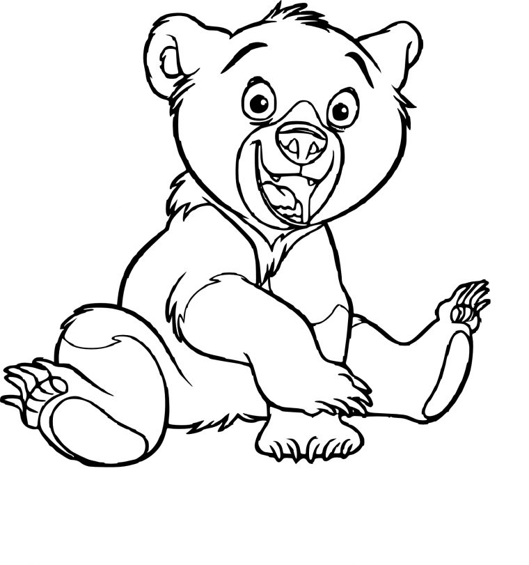 Coloriage Koda Frère Des Ours À Imprimer à Coloriage Ours