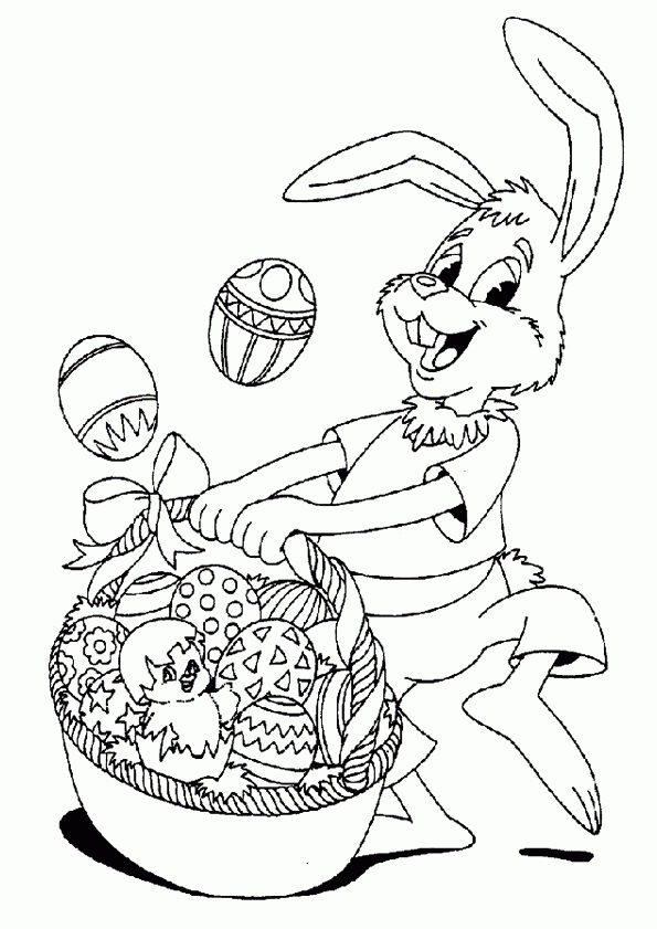 Coloriage Lapin Paques 27 Sur Hugolescargot pour Lapin A Imprimer Pour Paques 