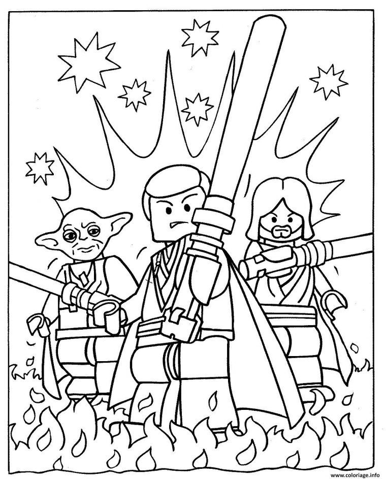 Coloriage Lego Star Wars 3 Dessin Star Wars À Imprimer à Coloriage En Ligne Star Wars