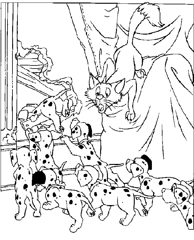 Coloriage Les 101 Dalmatiens #129173 (Films D&amp;#039;Animation) - Album De dedans Dessin 101 Dalmatiens 